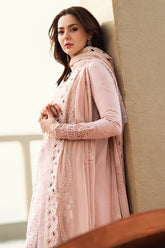 Lawn-3PC Embroidered Shirt with Organza Embroidered Dupatta-1270